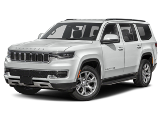 white 2022 wagoneer left side angle view