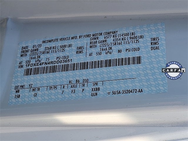 2024 Ford E-450SD 14' BOX TRUCK DRW