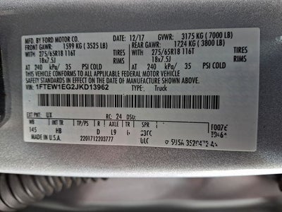 2018 Ford F-150 Lariat