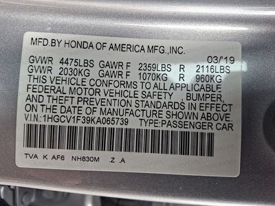 2019 Honda Accord Sport