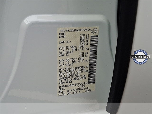 2023 Nissan Frontier PRO-4X