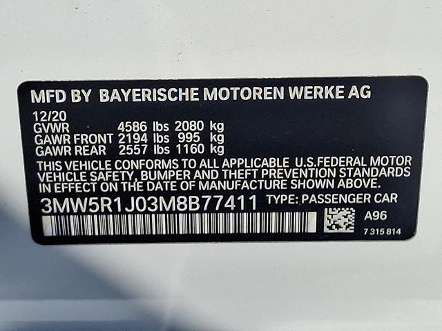 2021 BMW 3 Series 330i