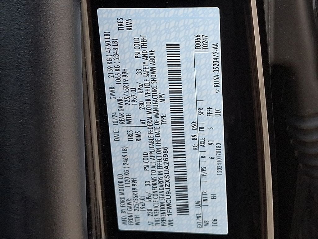 2025 Ford Escape Hybrid Platinum