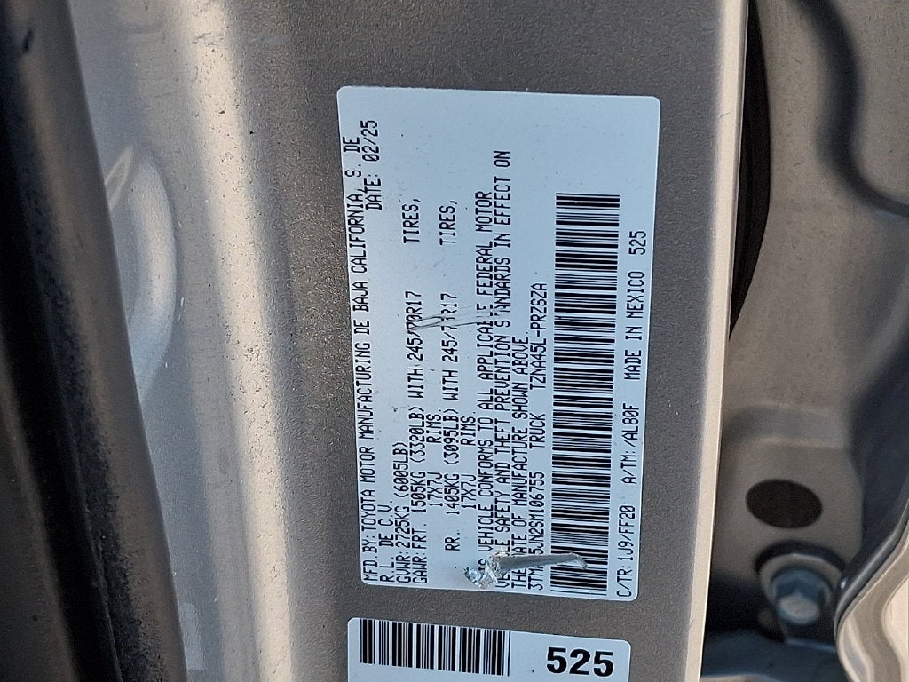 2025 Toyota Tacoma SR5
