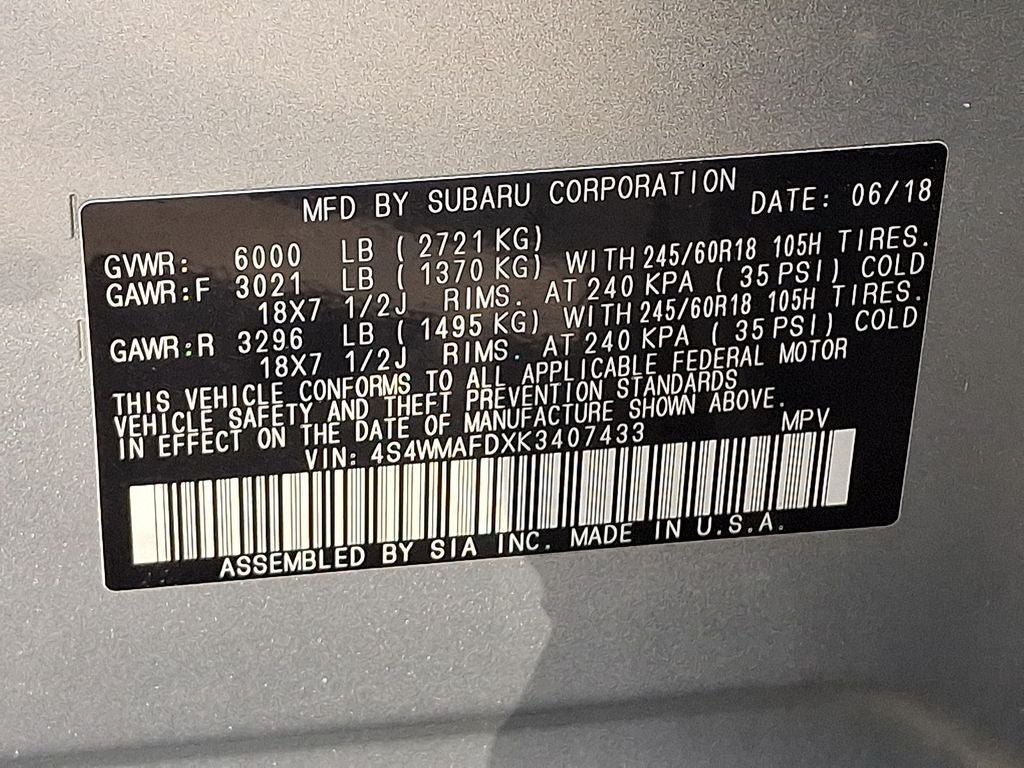 2019 Subaru Ascent Premium