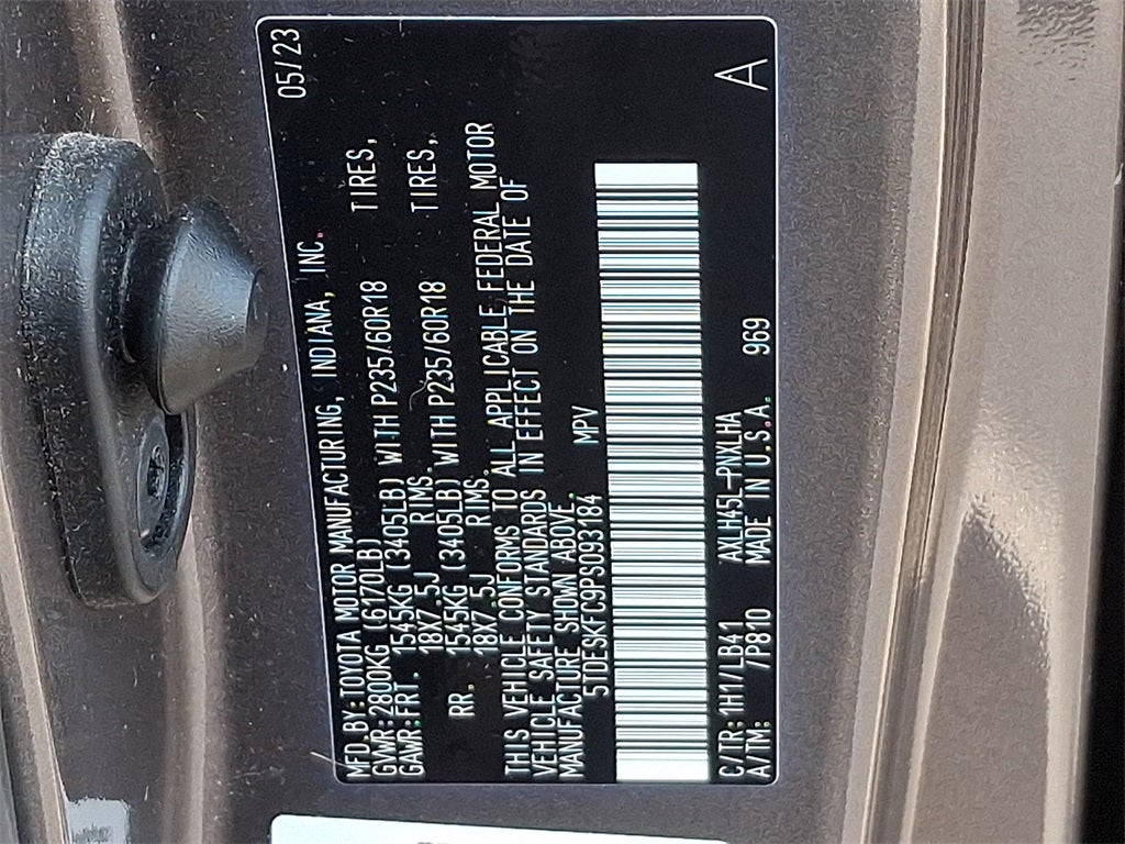 2023 Toyota Sienna Platinum 7 Passenger