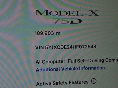 2017 Tesla Model X 75D