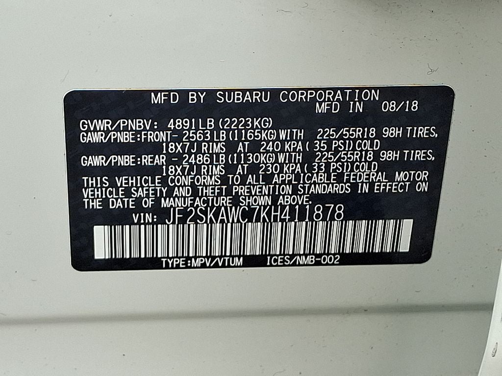 2019 Subaru Forester Touring