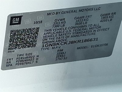 2019 Chevrolet Tahoe Premier