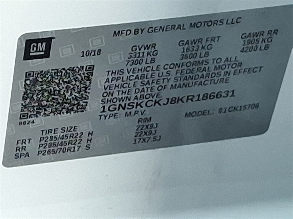 2019 Chevrolet Tahoe Premier