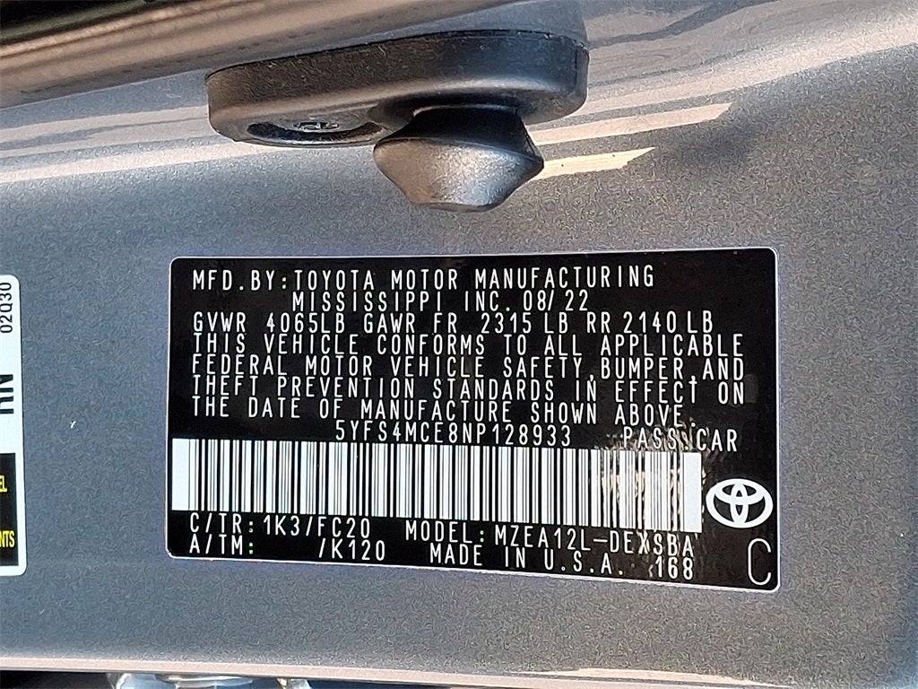 2022 Toyota Corolla SE