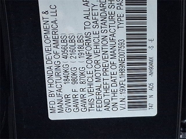 2022 Honda Civic Sport Touring