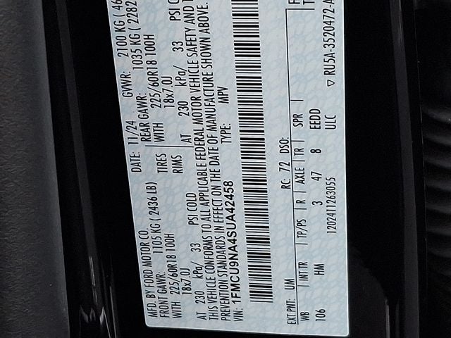 2025 Ford Escape ST-Line Select