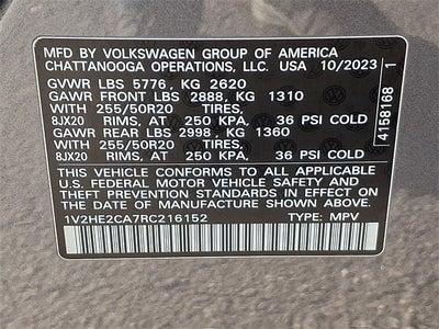 2024 Volkswagen Atlas Cross Sport 2.0T SE w/Technology