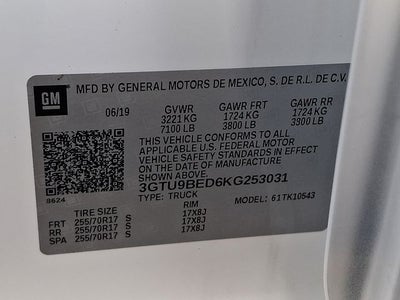 2019 GMC Sierra 1500 SLE