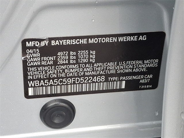 2015 BMW 5 Series 528i