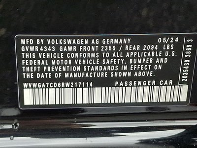 2024 Volkswagen Golf GTI 2.0T S
