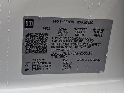 2022 Chevrolet Silverado 2500HD Work Truck