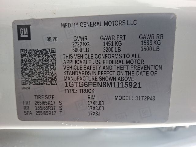 2021 GMC Canyon AT4 w/Leather