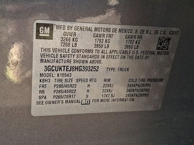 2017 Chevrolet Silverado 1500 High Country