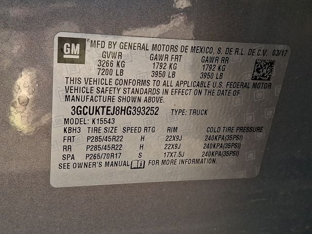 2017 Chevrolet Silverado 1500 High Country