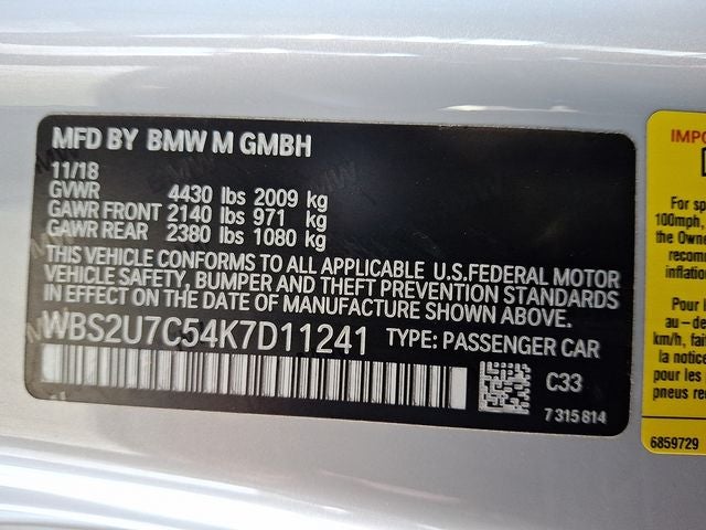 2019 BMW M2 Competition