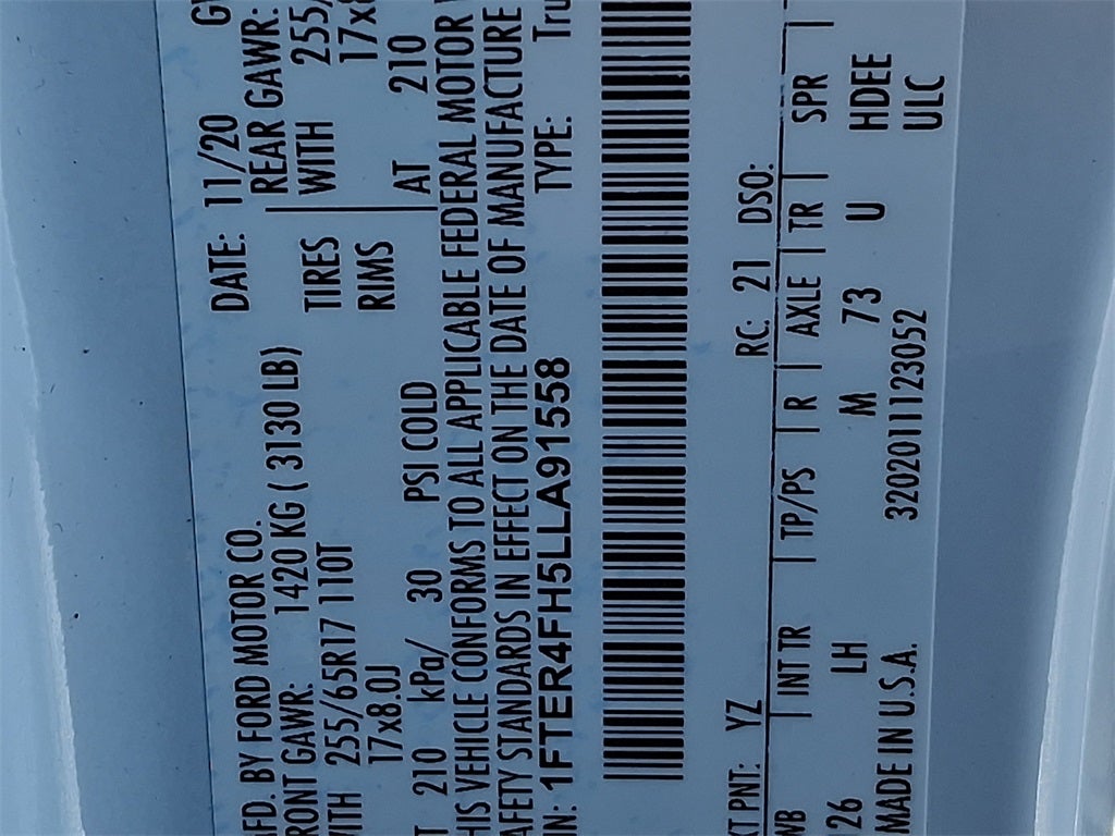 2020 Ford Ranger XLT