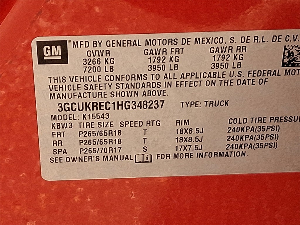 2017 Chevrolet Silverado 1500 LT LT2