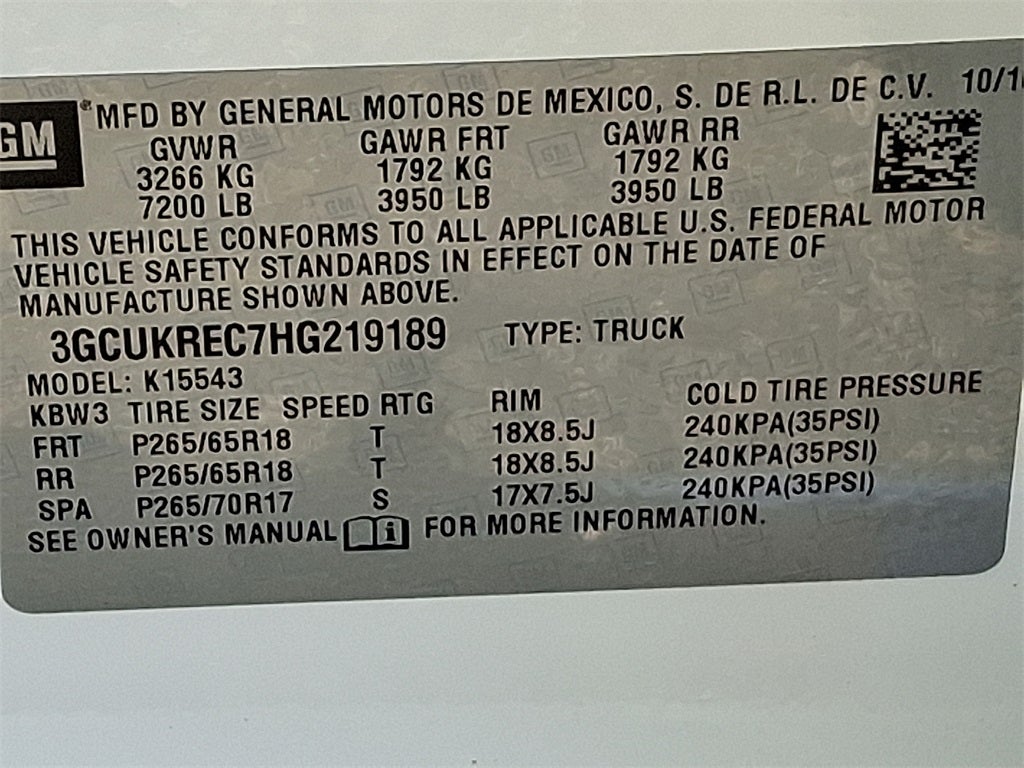 2017 Chevrolet Silverado 1500 LT LT2