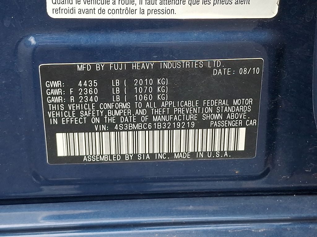 2011 Subaru Legacy 2.5i Premium