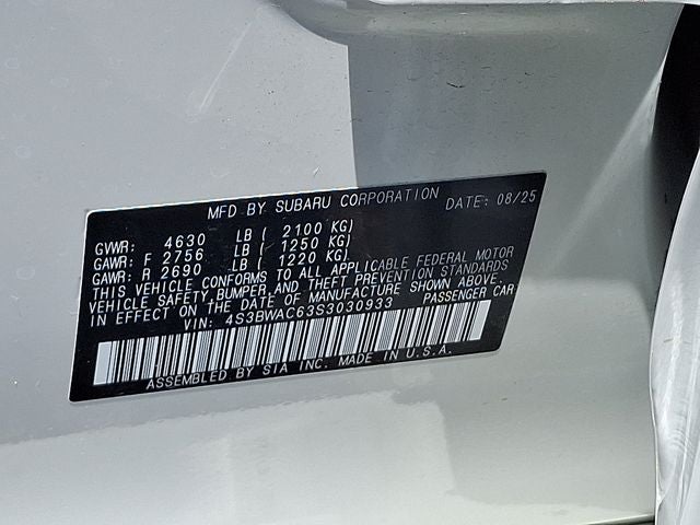 2025 Subaru Legacy Premium