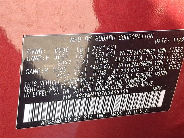 2022 Subaru Ascent Limited