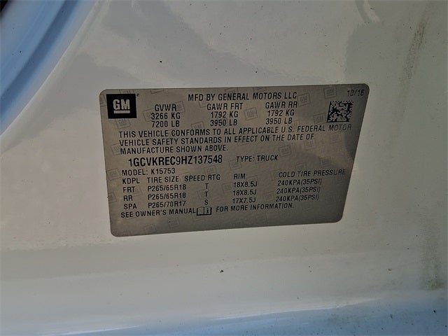 2017 Chevrolet Silverado 1500 LT LT2