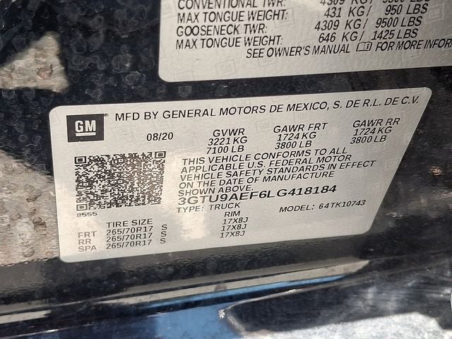 2020 GMC Sierra 1500 Base