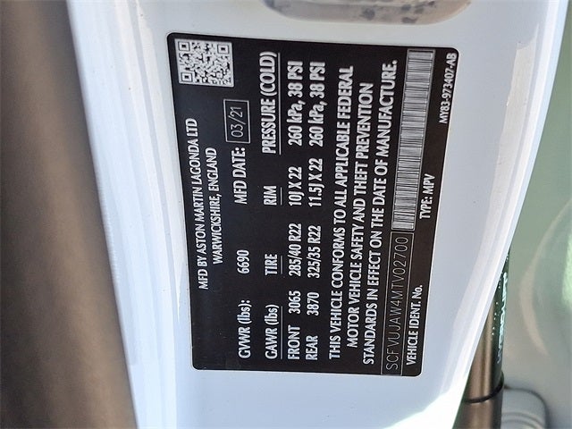 2021 Aston Martin DBX Base