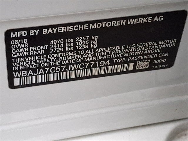 2018 BMW 5 Series 530i xDrive