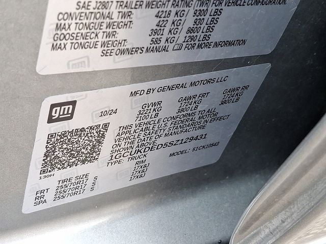2025 Chevrolet Silverado 1500 LT