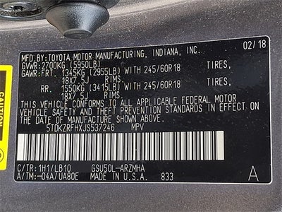 2018 Toyota Highlander XLE