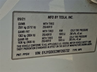 2021 Tesla Model Y Long Range