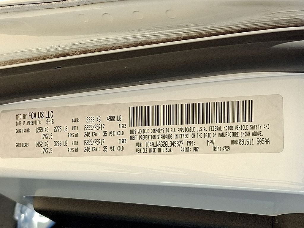 2016 Jeep Wrangler Sport