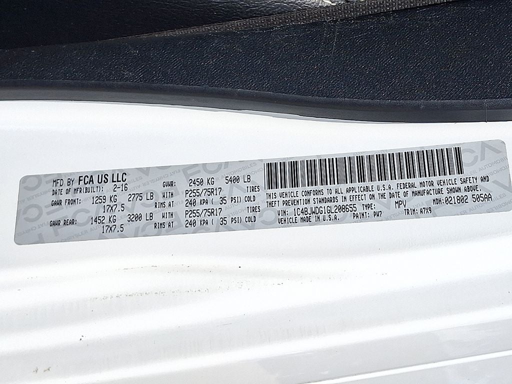 2016 Jeep Wrangler Unlimited Sport
