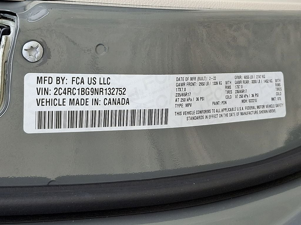 2022 Chrysler Pacifica Touring L