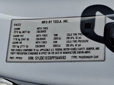 2023 Tesla Model 3 Performance