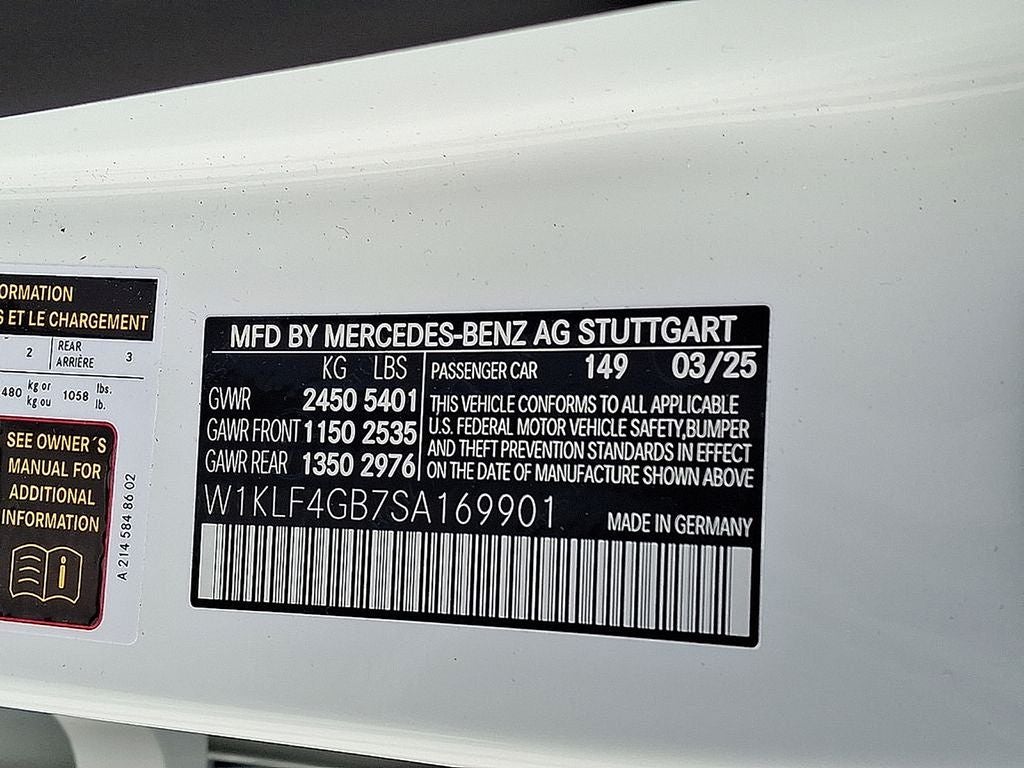 2025 Mercedes-Benz E-Class E 350