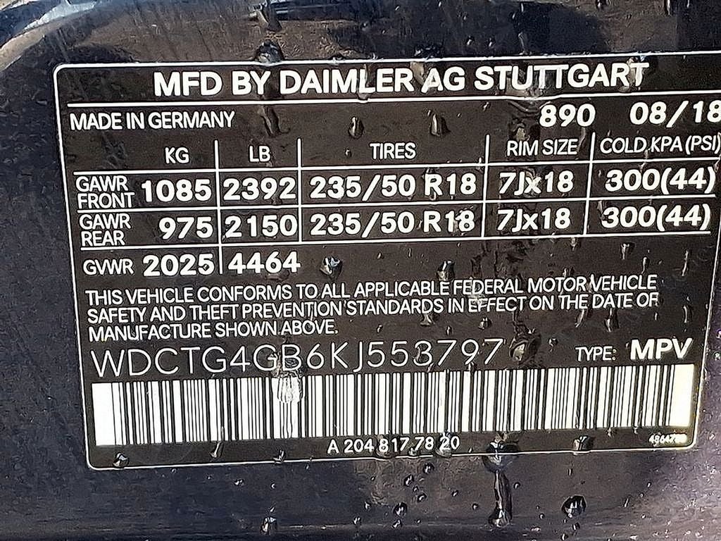 2019 Mercedes-Benz GLA GLA 250 4MATIC®