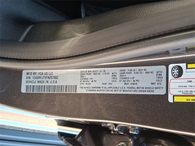 2026 RAM 1500 RAM 1500 LARAMIE CREW CAB 4X4 5'7' BOX