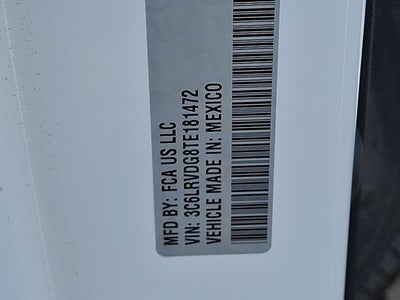 2026 RAM ProMaster 2500 RAM PROMASTER 2500 TRADESMAN CARGO VAN HIGH ROOF 159' WB