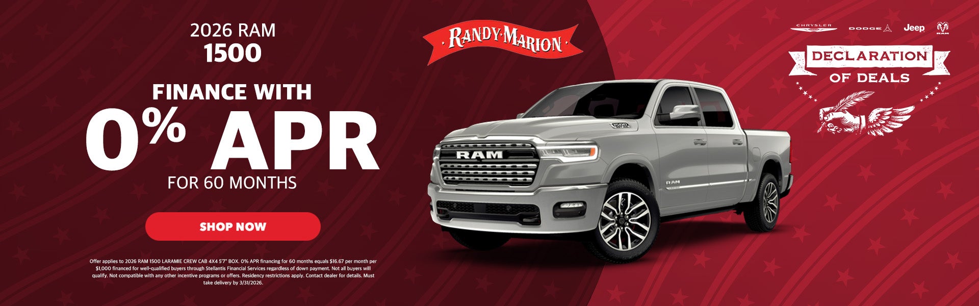 March Ram 1500 Offer