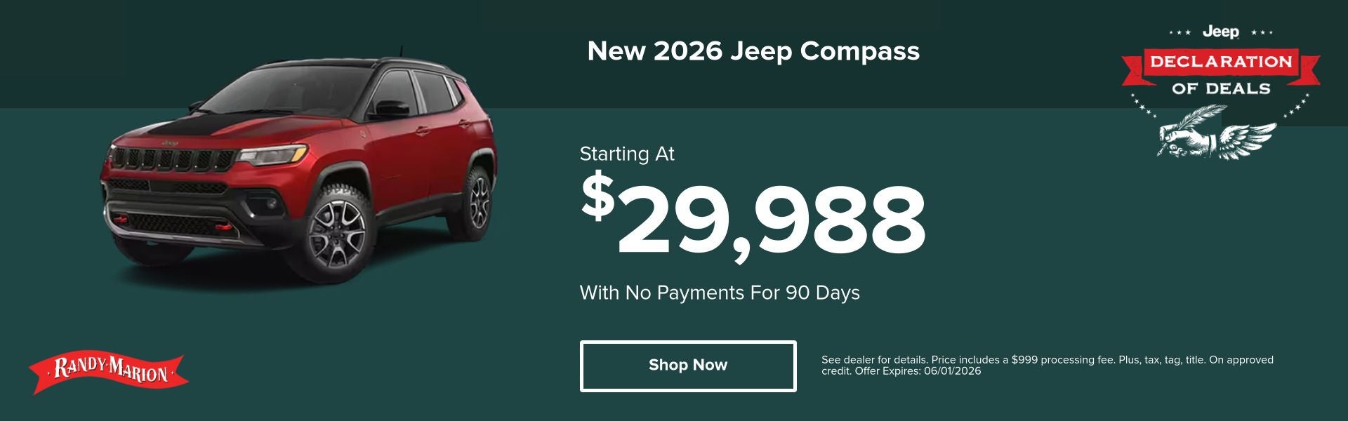 2026 Jeep Compass May Offer