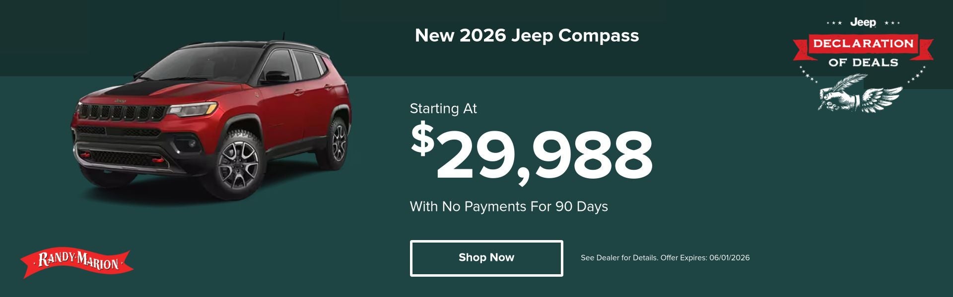2026 Jeep Compass May Offer